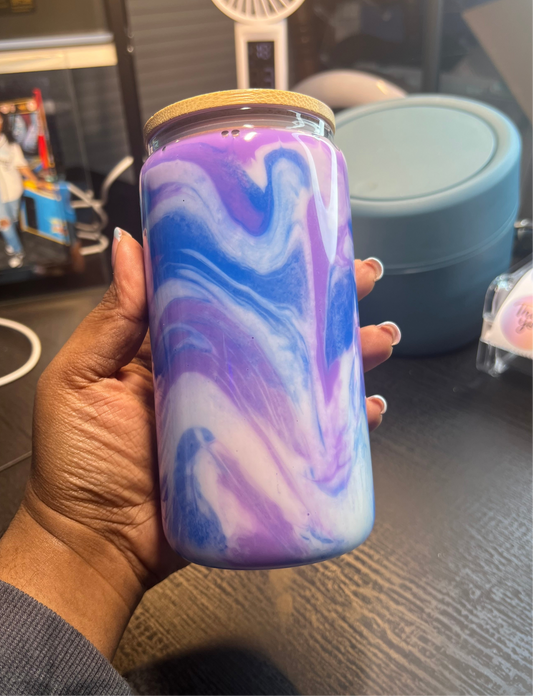 Blue & Purple Swirl